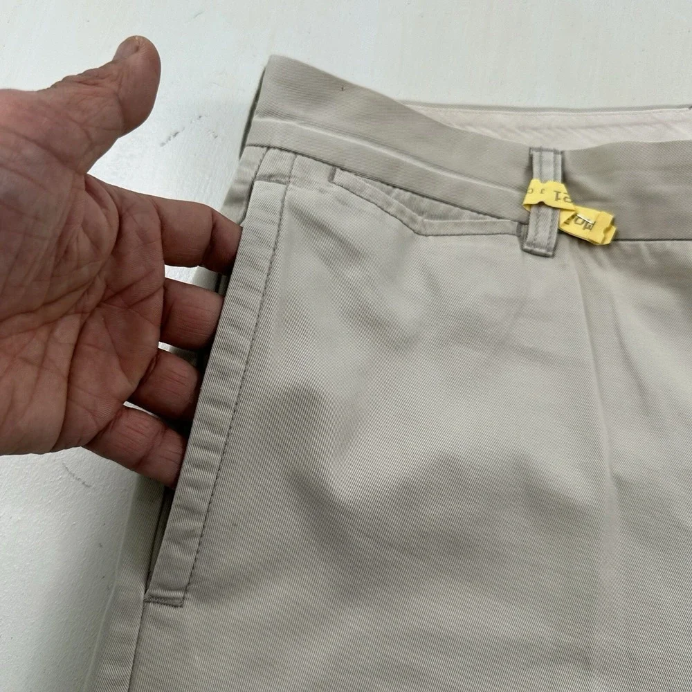 Tommy Bahama Mens TBC Relax Chinos‎ Pants 40x30 Tan Cream 100% Cotton Distressed